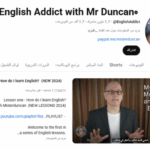 قناة English with Mr Duncan هتغير مستواك من مبتدئ لمحترف في تعلم اللغة الانجليزية 